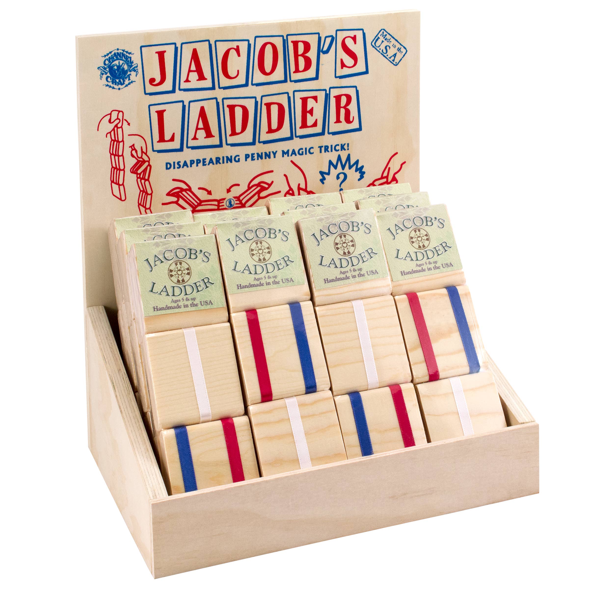 Channel Craft - Wholesale Retailer Display - Kids & Baby - Jacob's Ladder Toy Display Only (Holds 24)0