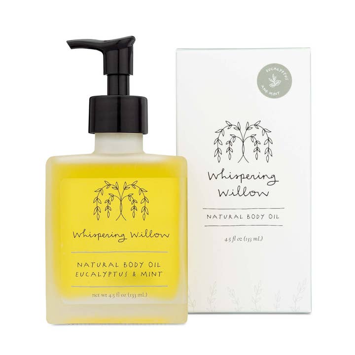 Eucalyptus & Mint Body Oil for wholesale by Whispering Willow