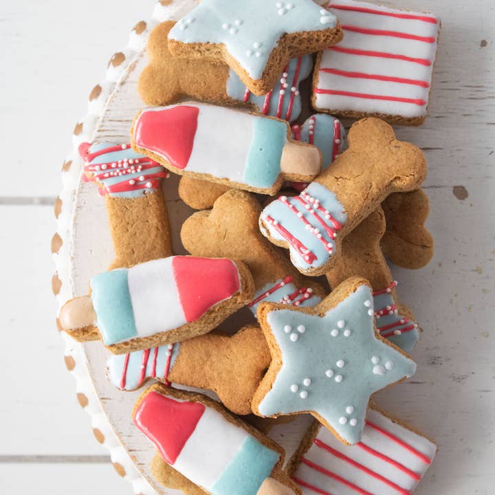 Barkley & Blue - Wholesale Pet Treats - Dog - Stars & Stripes Treat Mix - 4th of July Summer Dog Treats