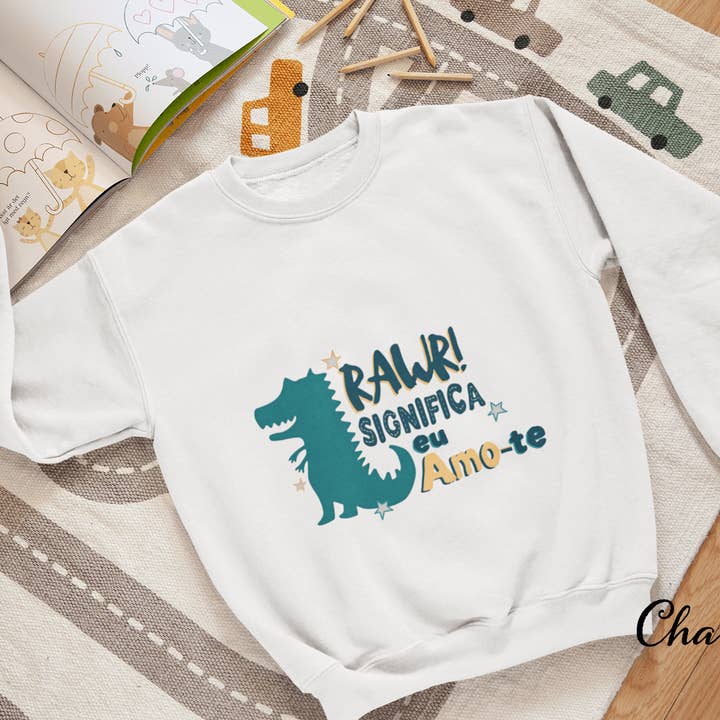 Sweatshirt Dino-jongen 001 voor wholesale door Bee my Gift