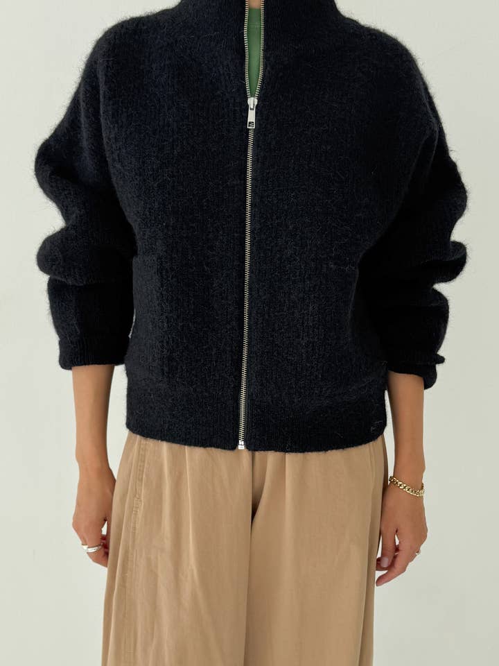 Le Bon Shoppe - Wholesale Jacket - Women's - Alpaca Zip Front Jacket - (2XS/S - 2M/L)1