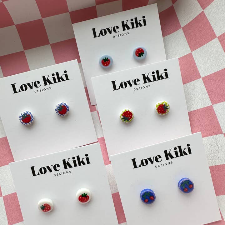 Hand painted Stud Earrings for wholesale by Love kiki designs
