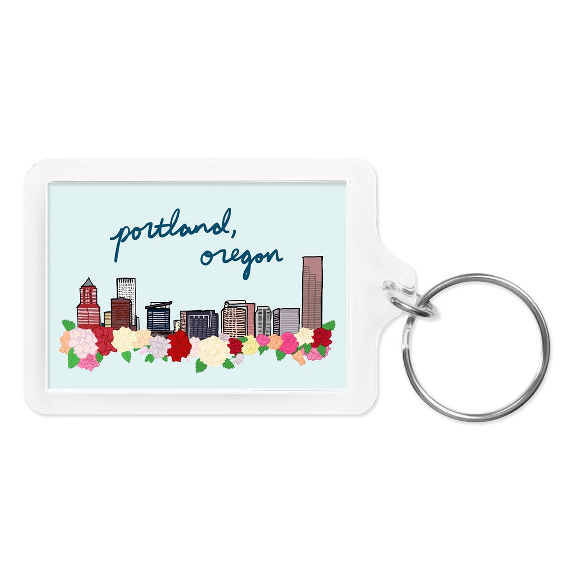 Made by Nilina - Wholesale Keychain - Unisex - Portland Keychain - Skyline Donut White Stag Oregon Souvenir4