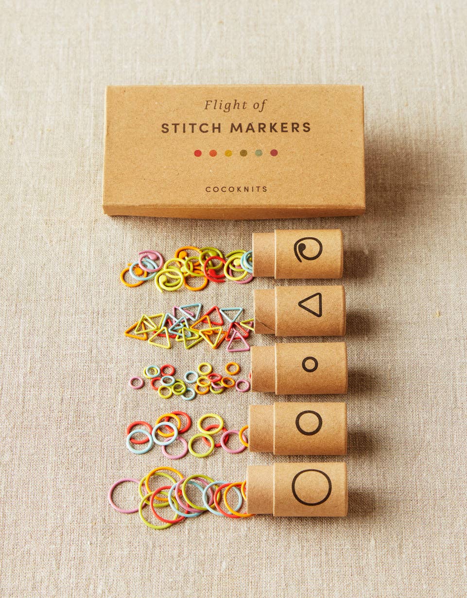 Cocoknits - Wholesale Knitting/Crochet Supplies - Flight of Stitch Markers [bundle of 5]1