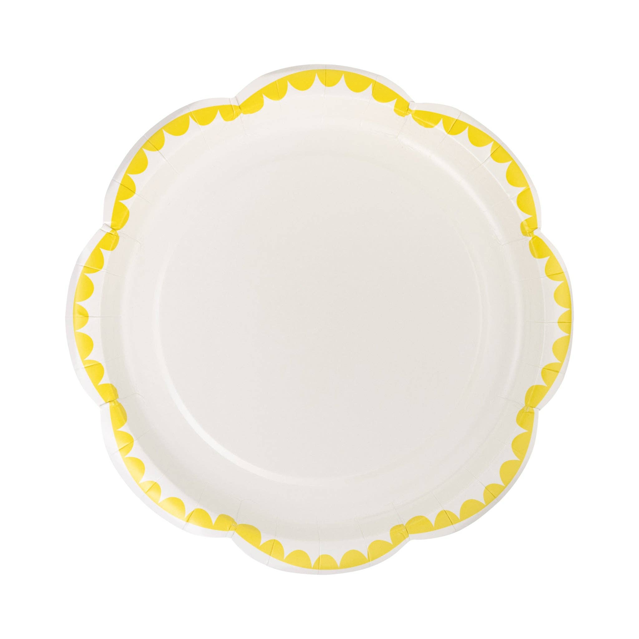 My Mind’s Eye - Wholesale Disposable Plate - PAR1127 - Yellow Dessert 8" Plate0