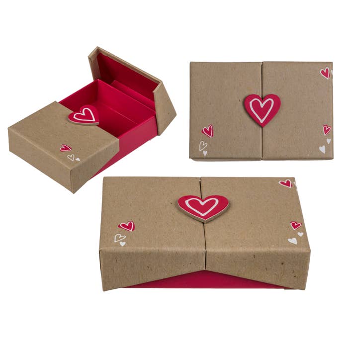 Kinky Pleasure - Venta al por mayor Caja de regalo - Kinky Pleasure - B009 - Caja de Joyas con Motivo de Corazón - 12x8cm