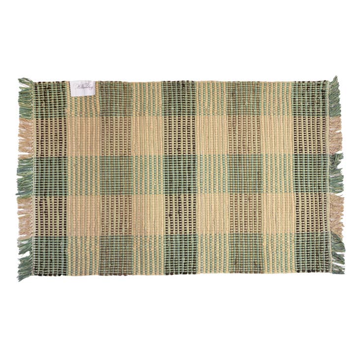 Booker Plaid 30 X 50 Sage for wholesale by Michaelian Home/India Overseas Traders, Inc.