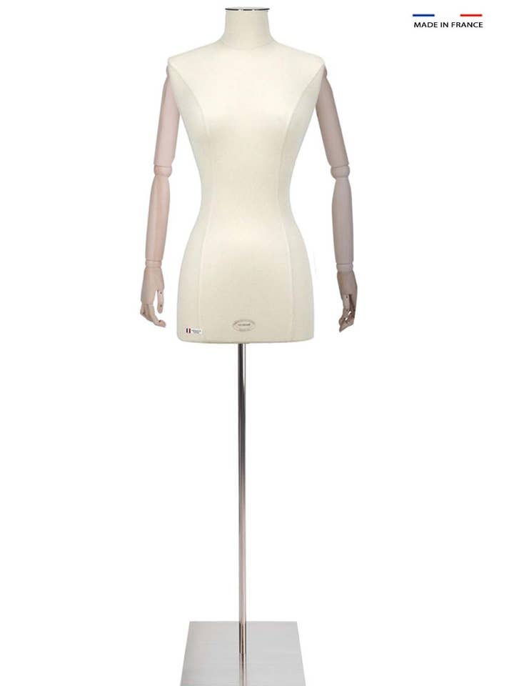 KIT 5 WEIBLICHE LANGE BÜSTE MIT HÖLZERNEN ARMEN für den Großhandel von SUDMANNEQUIN