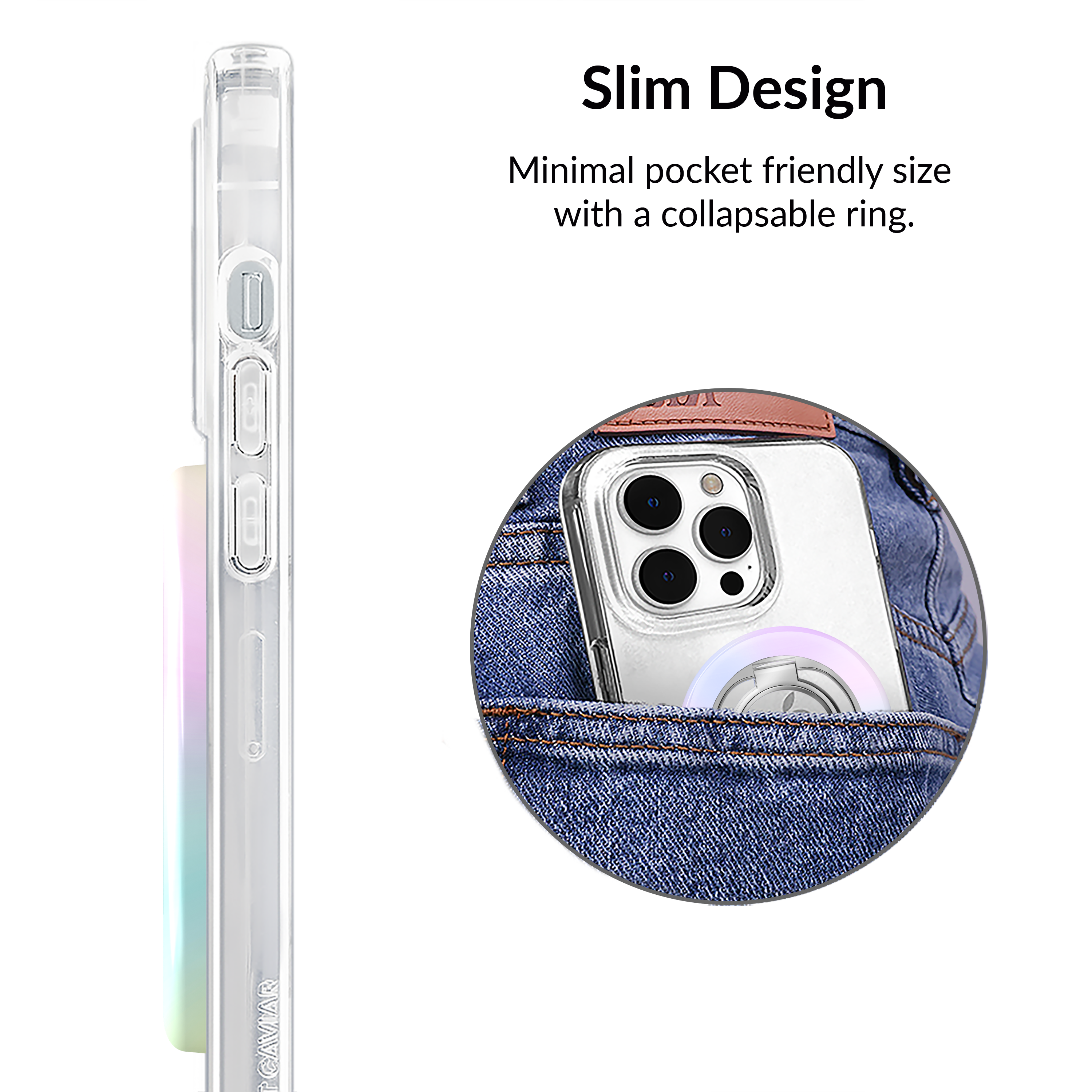 VELVET CAVIAR - Wholesale Phone Grip - Magnetic Phone Ring & Stand - White Opal4