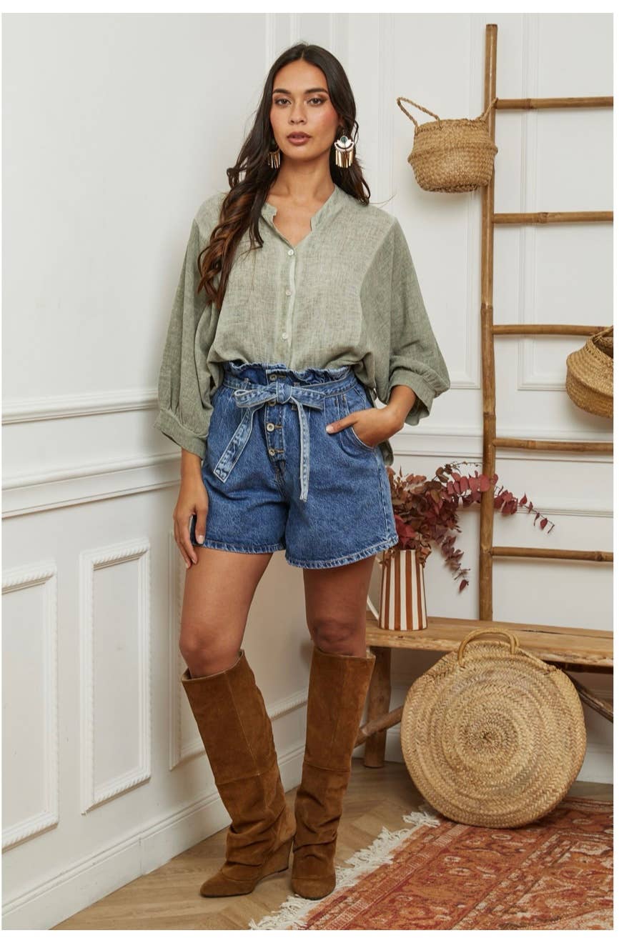 LÉA & LUC – wholesale Shirt – Women’s – 100% Linen Shirt REF. 923019