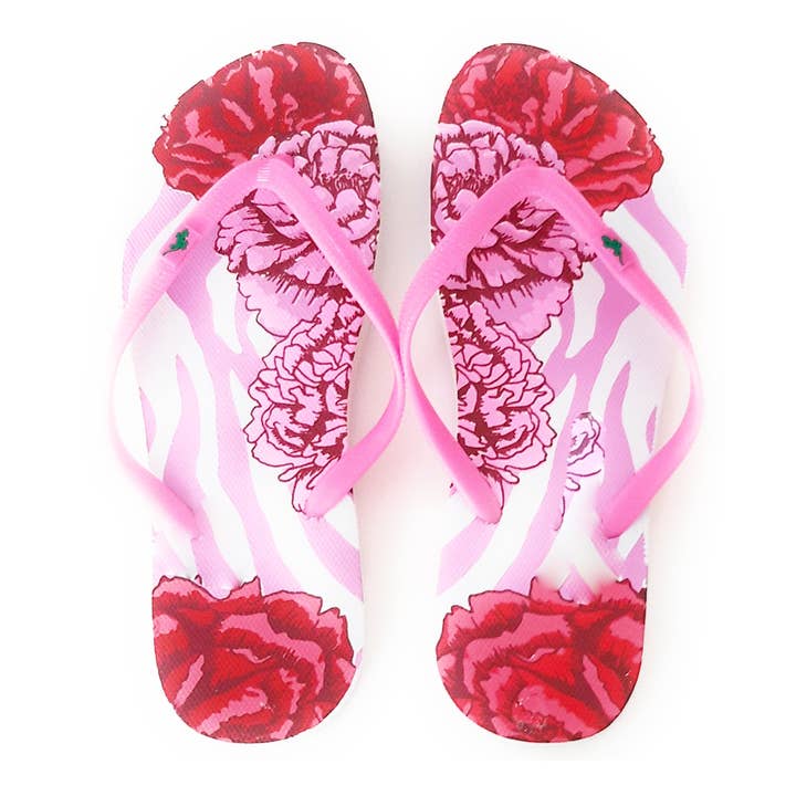 Women's Flip Flops · Painted Roses T.39 · T.41 for wholesale by BRANDELIA