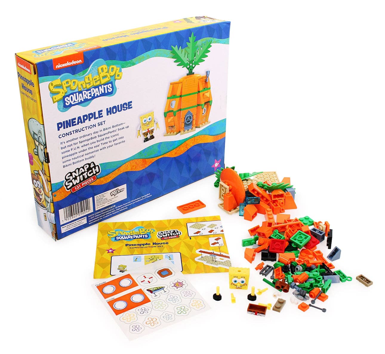 Well Played - Wholesale Building Set - Kids - SpongeBob SquarePants Pineapple House Construction Set3
