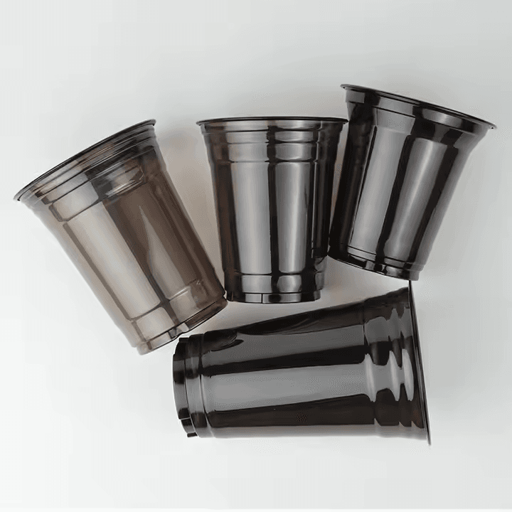 Clene Pack - Wholesale Disposable Cup - CLENE PACK Black Plastic Cups, PET, BPA-Free12