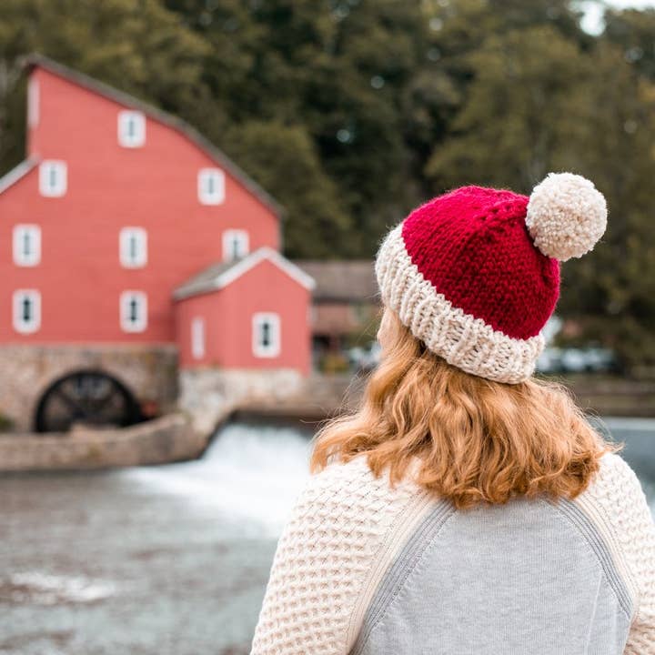 Knits and Pups - Vente Bonnet – femme - Bonnet, tuque de père Noël8