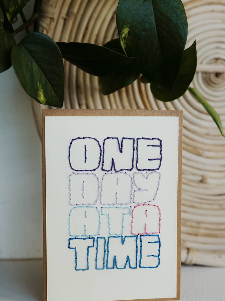 Eén Dag Tegelijk Wenskaarten || Set van 4 voor wholesale door Rosie's Boutique Haiti