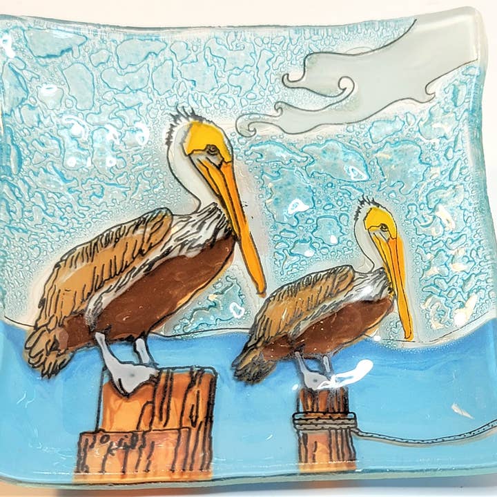 Pampeana - Vendita all'ingrosso Ciotole/Piatti decorativi - Piatto Quadrato Pellicano