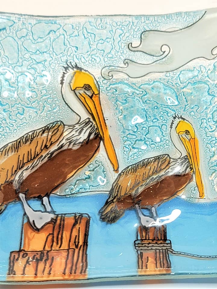 Pelican Square Plate / Dish for wholesale by Pampeana