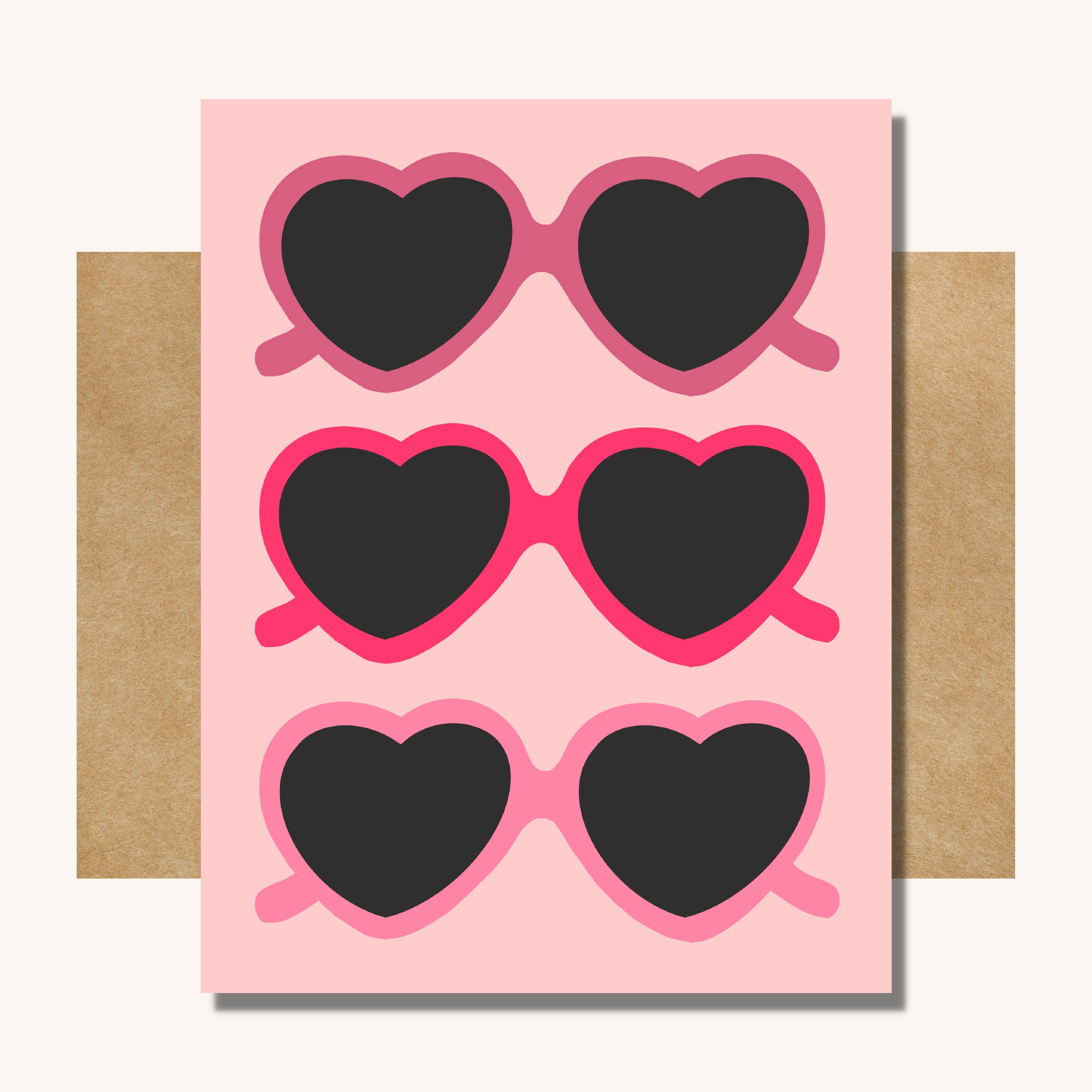 Kelly Scott Design Co - Wholesale Valentine's Day Card - Sunglasses Valentine's Day Card -- Galentine's Card0