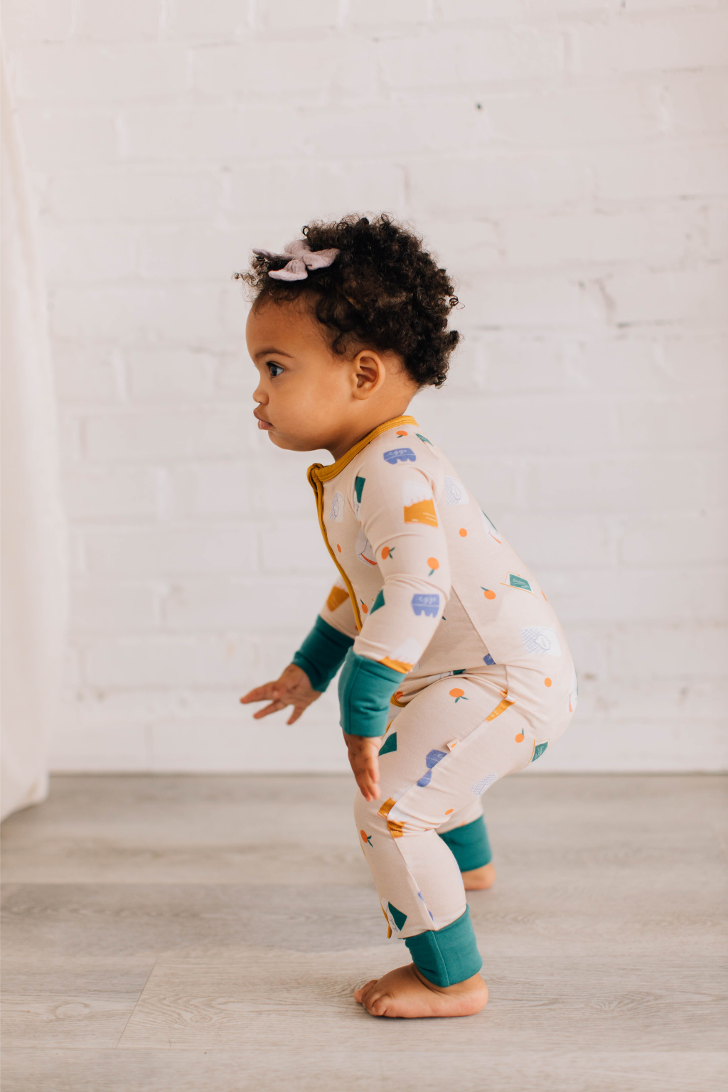 Tangerine Rêve - Wholesale Jumpsuit - Baby - Pancake Mix Convertible Romper1