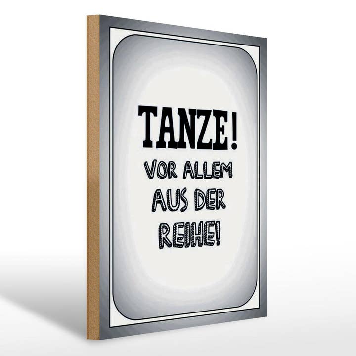 Placina de madeira dizendo 30x40 cm dança especialmente da série de sinais decorativos por atacado de Femer