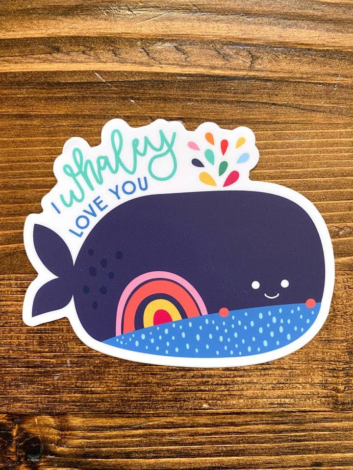 Jeg Whaley Elsker Dig Vinyl Sticker for engroshandel hos The Honaker Homemaker