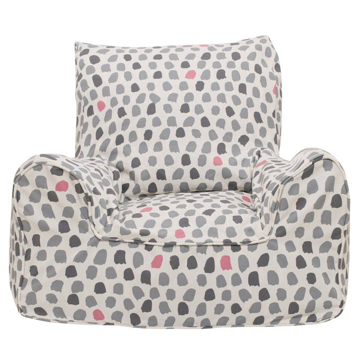 Housse de pouf Splotches, rose et gris pour la vente par Play Pouch USA