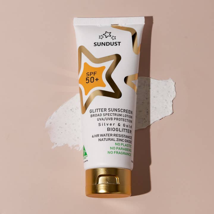 SunDust BioGlitter SPF50+ Sunscreen for wholesale by Sundust Cosmetics PTY LTD