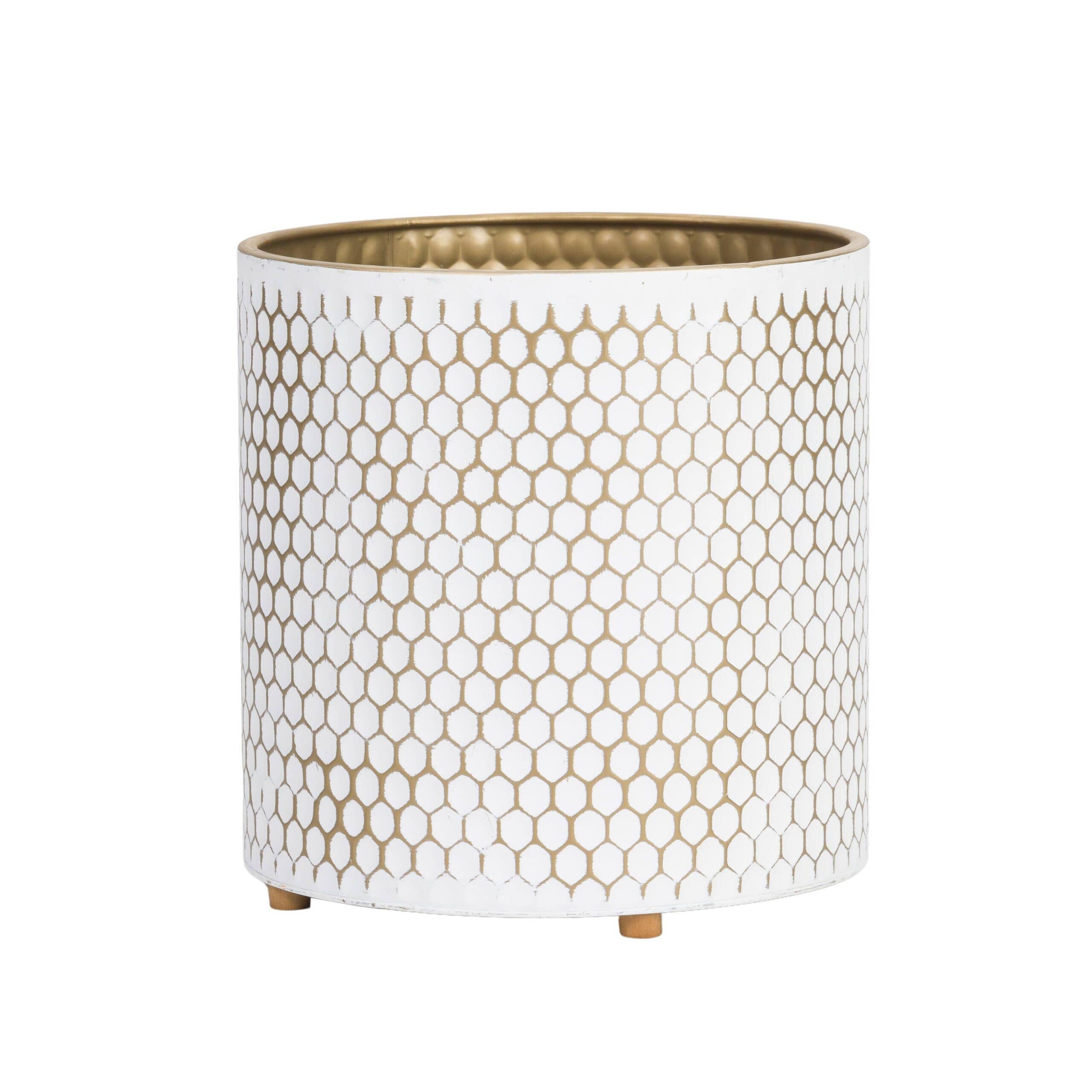 Aspire Home Accents - Wholesale Plant Pot - Honeycomb Modern Planter With Peg Base4
