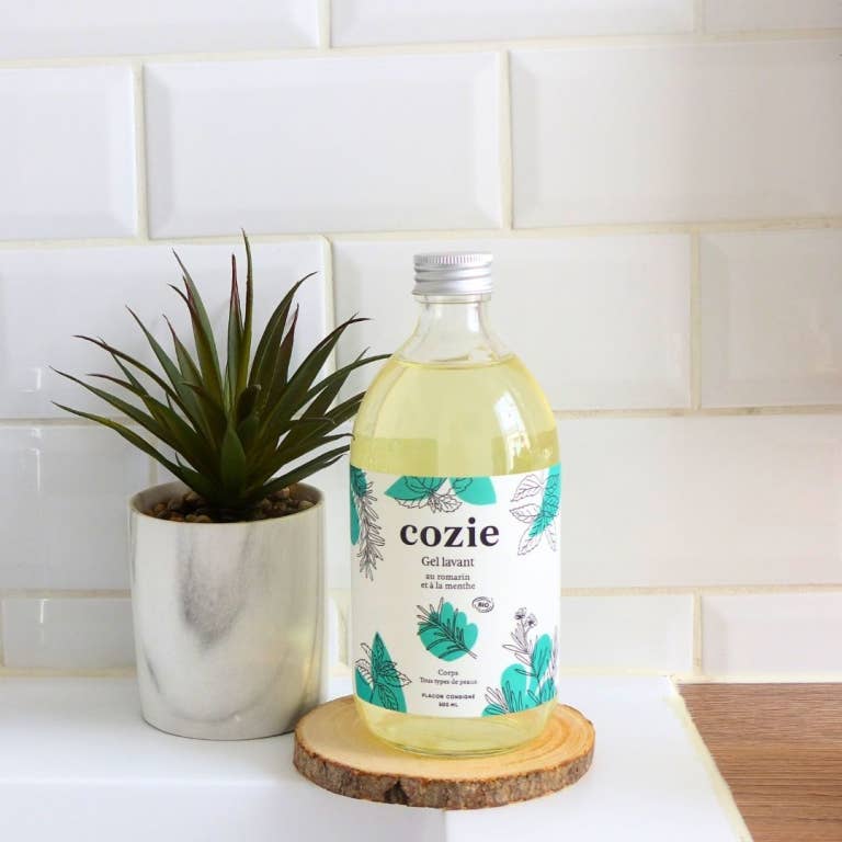 Cozie - Venta al por mayor Gel de ducha/baño - Gel limpiador de romero (500 ml)