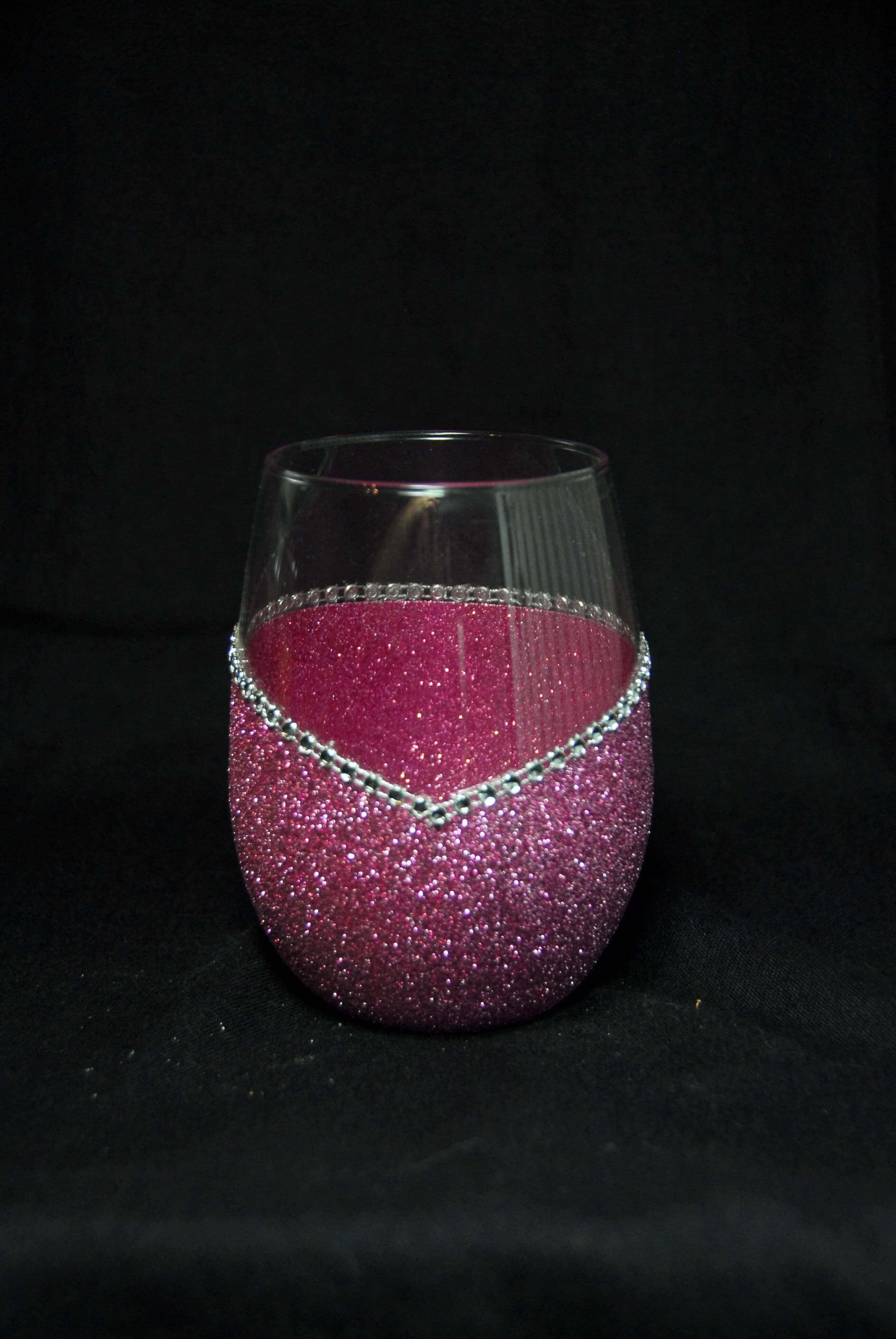 WineyBitches.Co - Wholesale Wine Glass - Flamerica Flamingo – Handmade Glittery Bling Wine Glasses (4th of July Collection)18