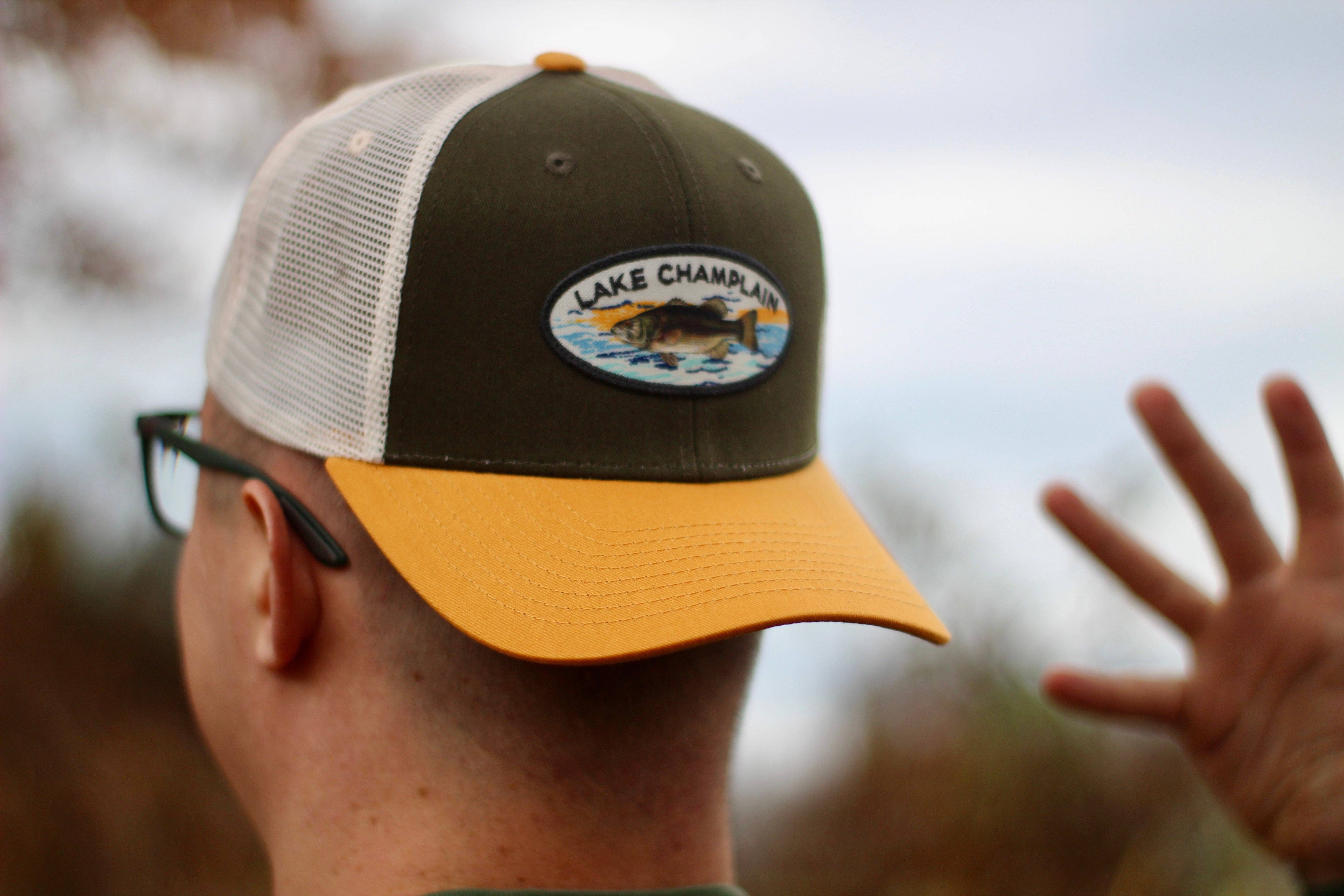 Just Wandering Co. - Wholesale Trucker Hat - Unisex - Lake Champlain Bass Hat | Zephar Trucker | Fishing Gifts | Vermont | New York | Lake Life | Outdoors Hat8