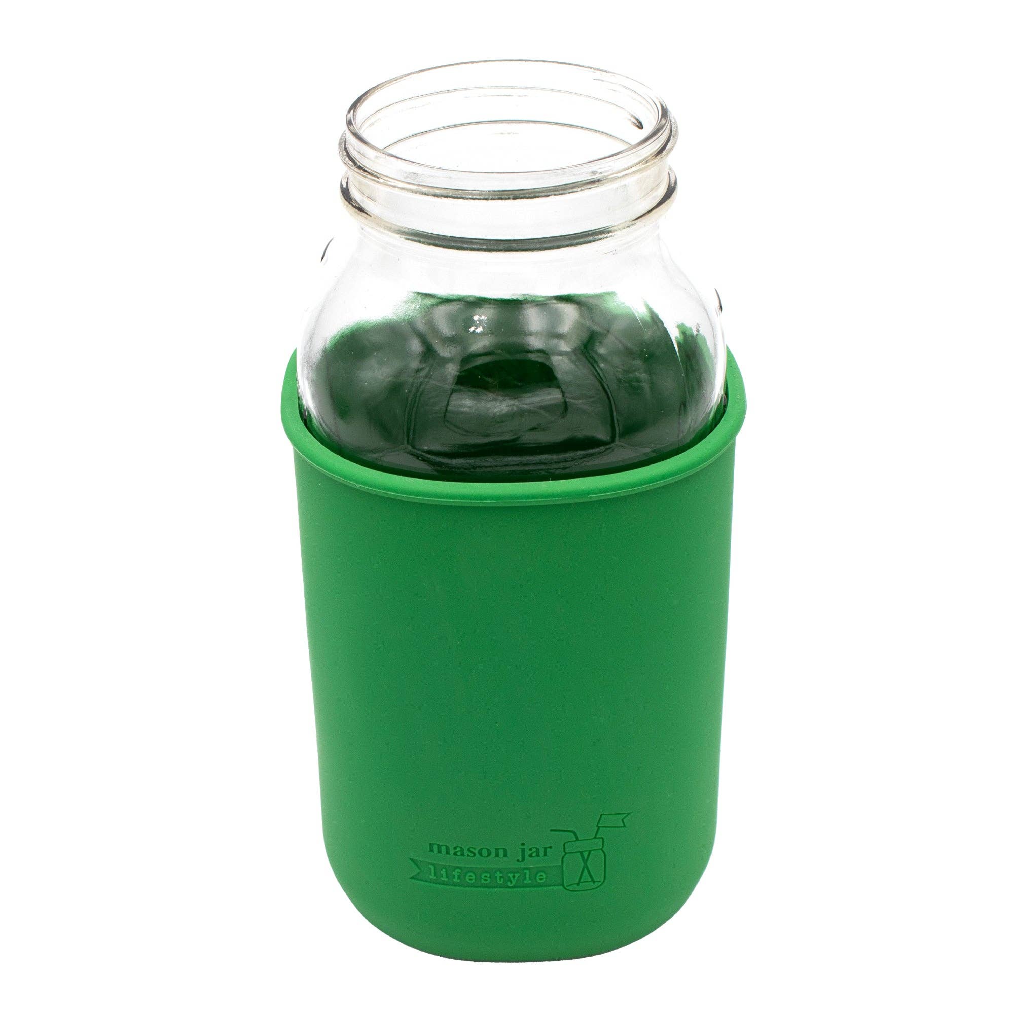 Mason Jar Lifestyle - Vente Housses de boisson - Manchon en silicone pour pots Mason d'un demi-gallon de 64 oz10