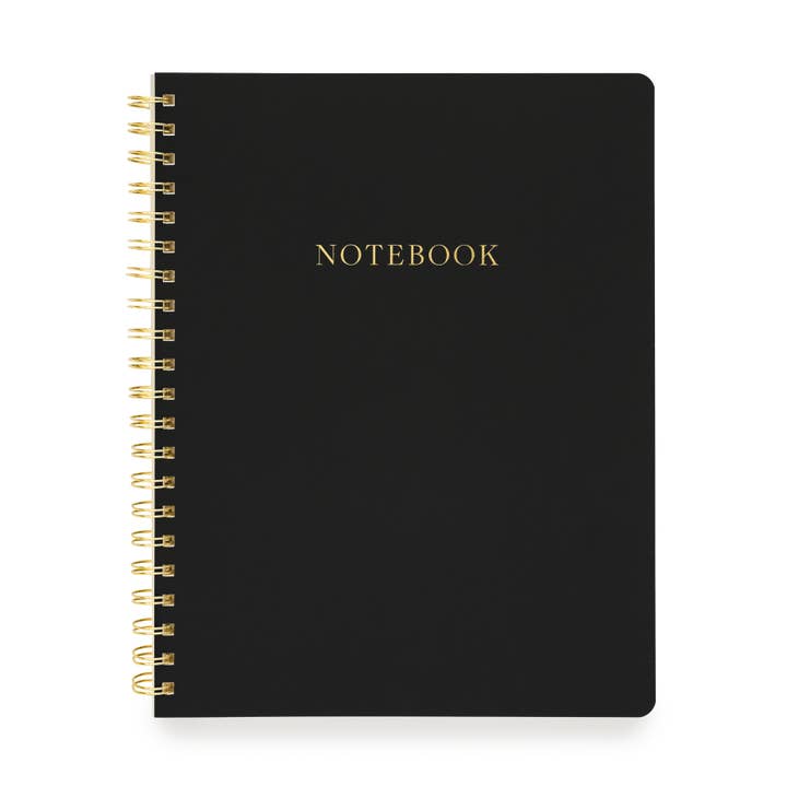 Large Spiral Notebook, Black for wholesale by Sugar Paper