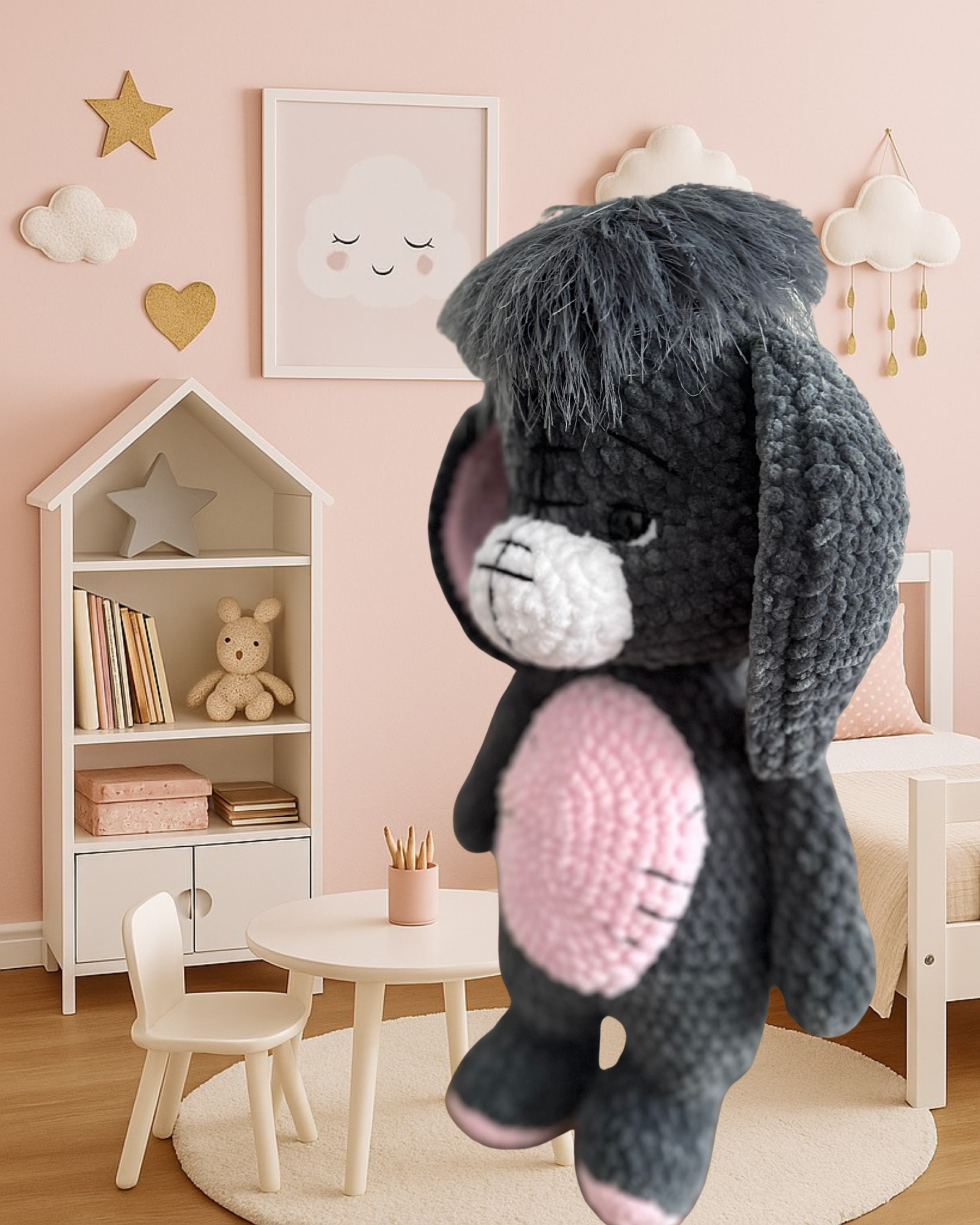 Magnetic Soul – wholesale Stuffed/plush toy – Kids & baby – Handmade Donkey Crochet Plush – Soft Amigurumi Donkey Toy4