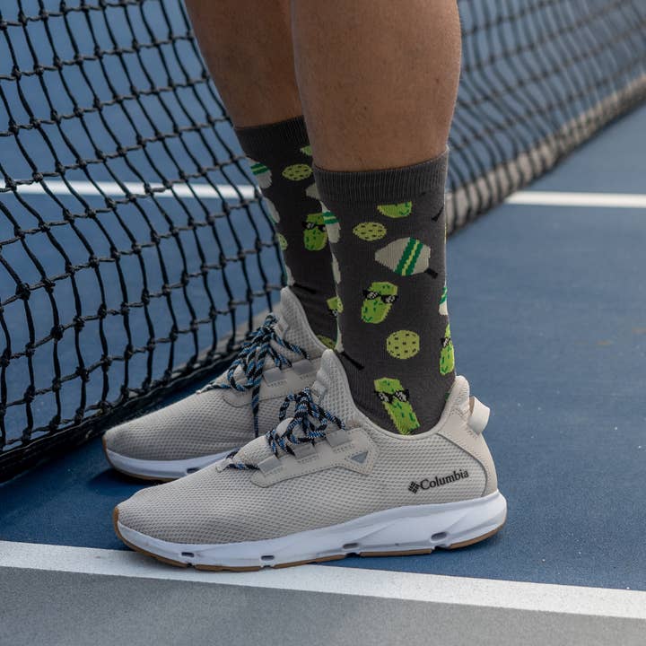Born to Rally - Wholesale Socks - Men's - Pickleball Bamboo Socks- Gray2