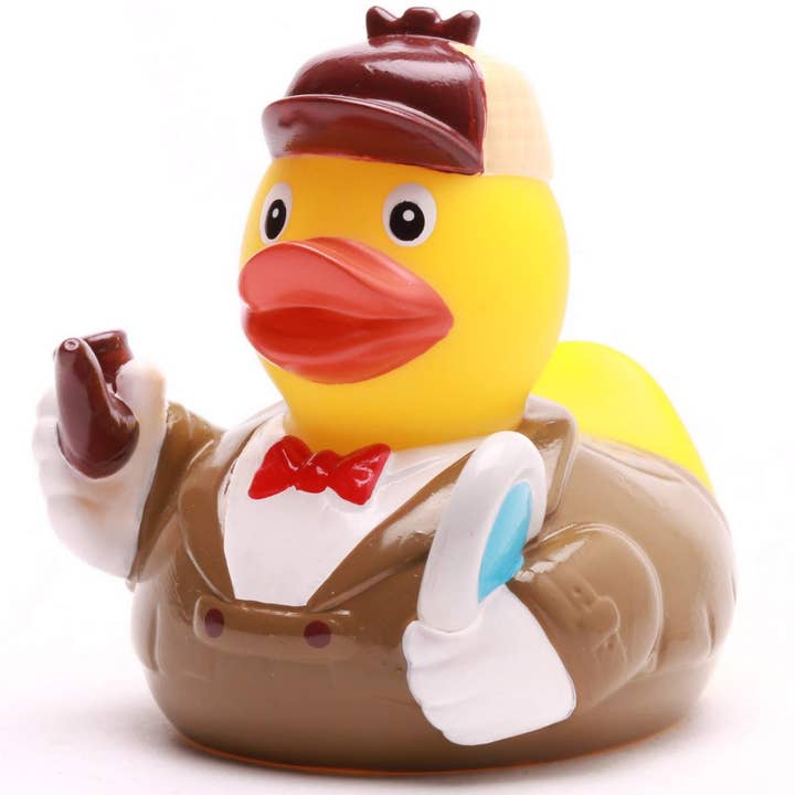 Duckshop - Wholesale Bath Toy - Baby - Rubber Duck Sherlock Holmes - rubber duck