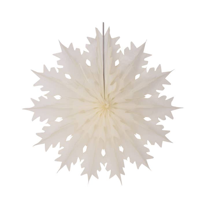 Classic Snowflake Fan 45cm, Natural for wholesale by studio THIE