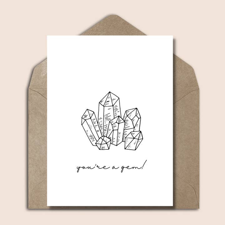 Grußkarte Funny Love Danke mit Edelstein für den Großhandel von Studio Mo