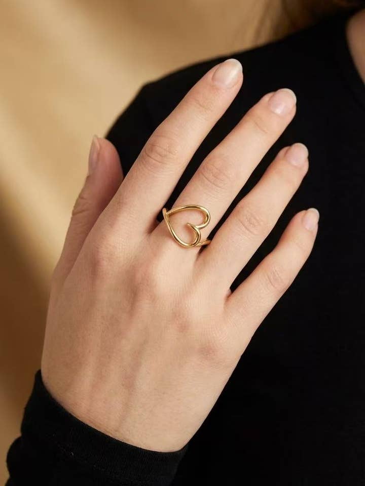 Ring i rustfrit stål 424AQ234N for engroshandel hos BYREN | ÉLINE L'ATELIER