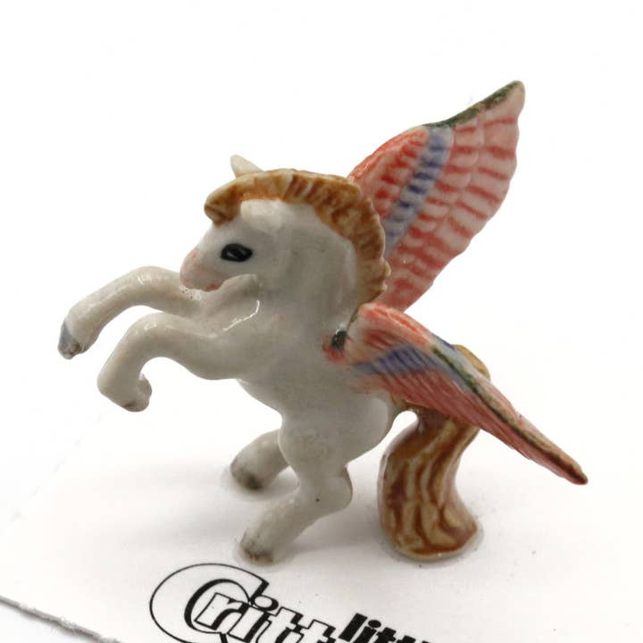 Pegasus Winged Horse Porzellan Miniatur für den Großhandel von Little Critterz