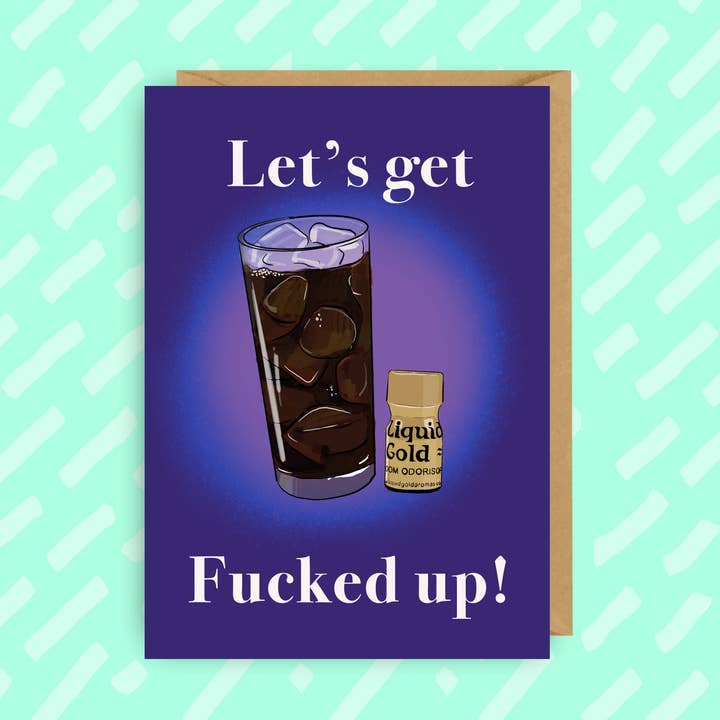 Pre Drinks Geburtstagskarte | Poppers | Trinken | Homosexuell | LGBTQ für den Großhandel von The Queer Store