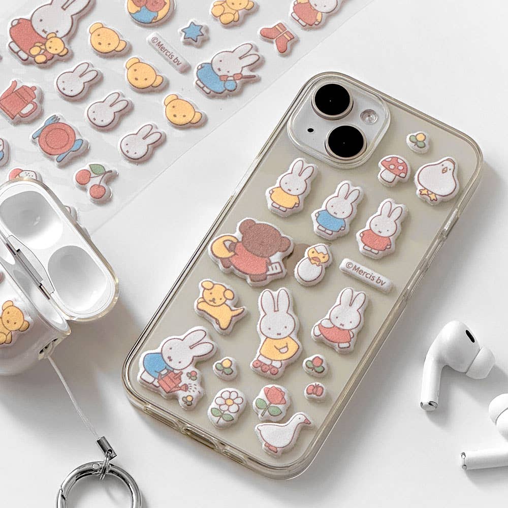 K-Wonderland - Wholesale Sticker - Miffy Puffy Cushion Deco Stickers - Random1