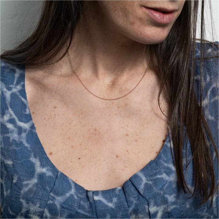 Auree Jewellery – wholesale Link & chain necklace – Paddington 9ct Rose Gold Medium Trace Chain1