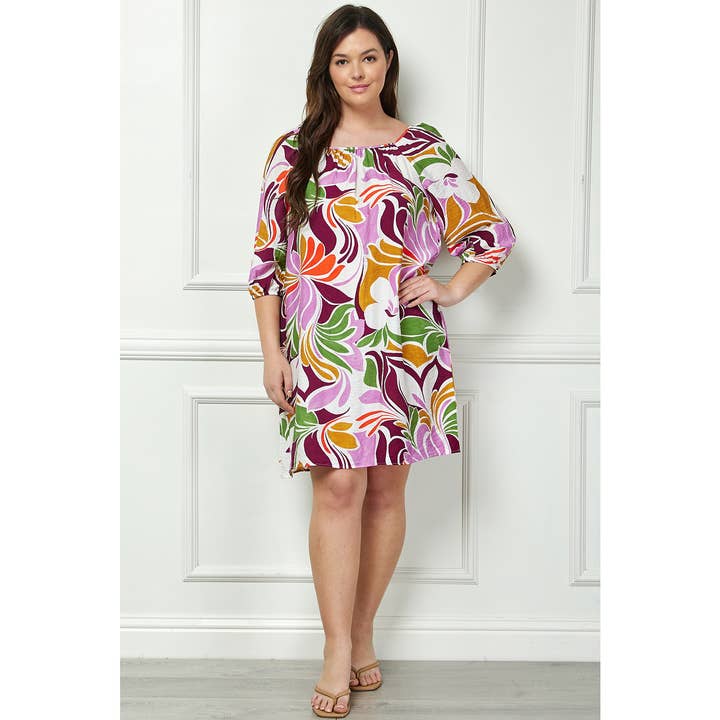 *S~3XL* RAGLANJURK MET GEBONDEN HALS G117550A84 voor wholesale door Winslow Collection