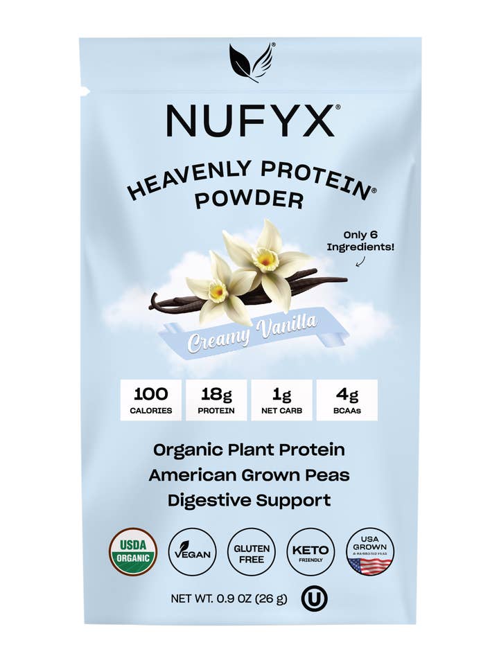 Heavenly Protein Powder, Creamy Vanilla - 1 Packet (26g) for wholesale by NUFYX