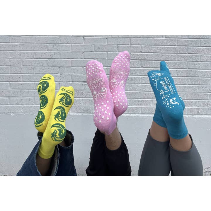 Jupmode - Wholesale Socks - Unisex - Custom Printed Grippy Slipper Socks
