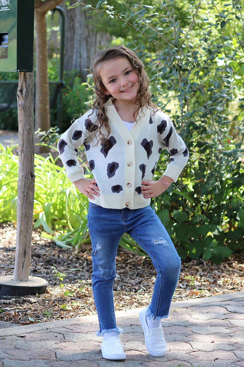 Kids Charm Online - Wholesale Cardigan - Kids - 🔶ANIMAL SPOTTED PRINTED CARDIGAN. TPG651722010-A-A0