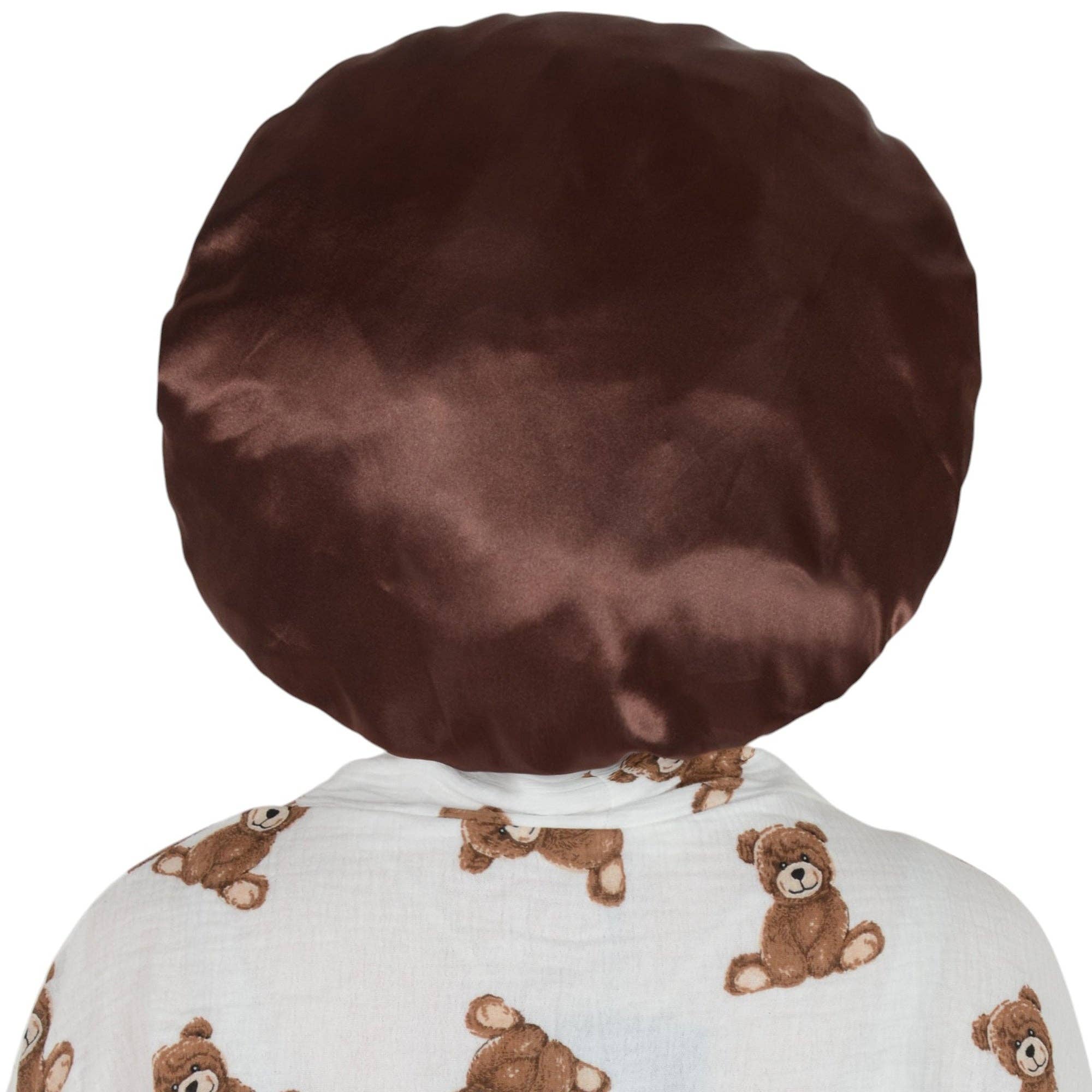 AK Brand - Vente Bonnet de nuit – femme - Bonnet en soie doublé satin avec long ruban à nouer12