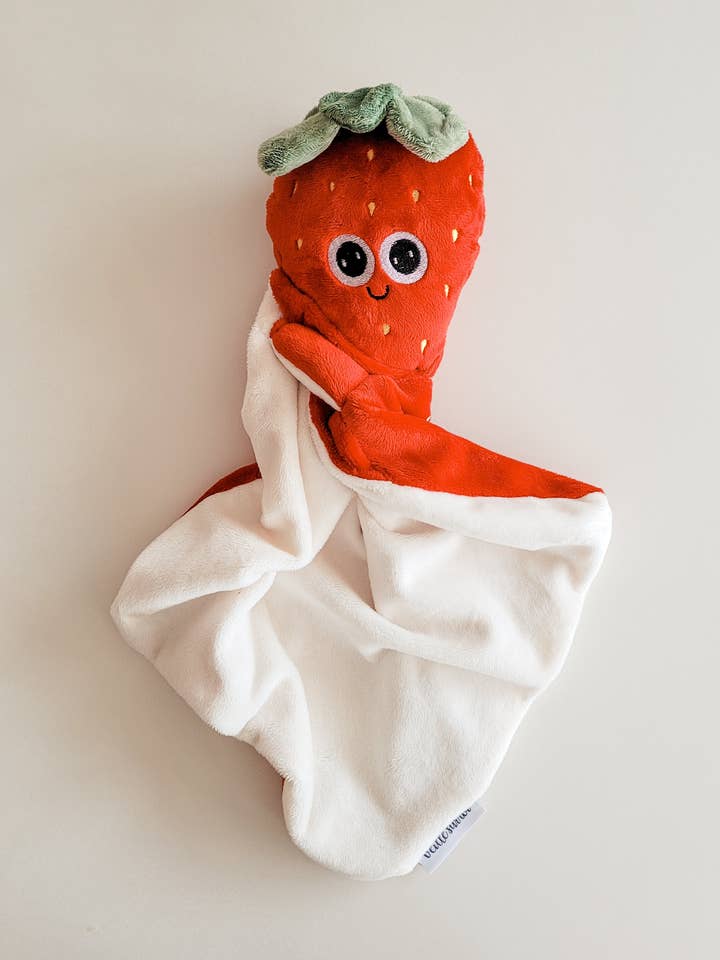 Baby Blankie - Marie-Antoinette Strawberry - Veille sur toi for wholesale by Shine on me Distribution