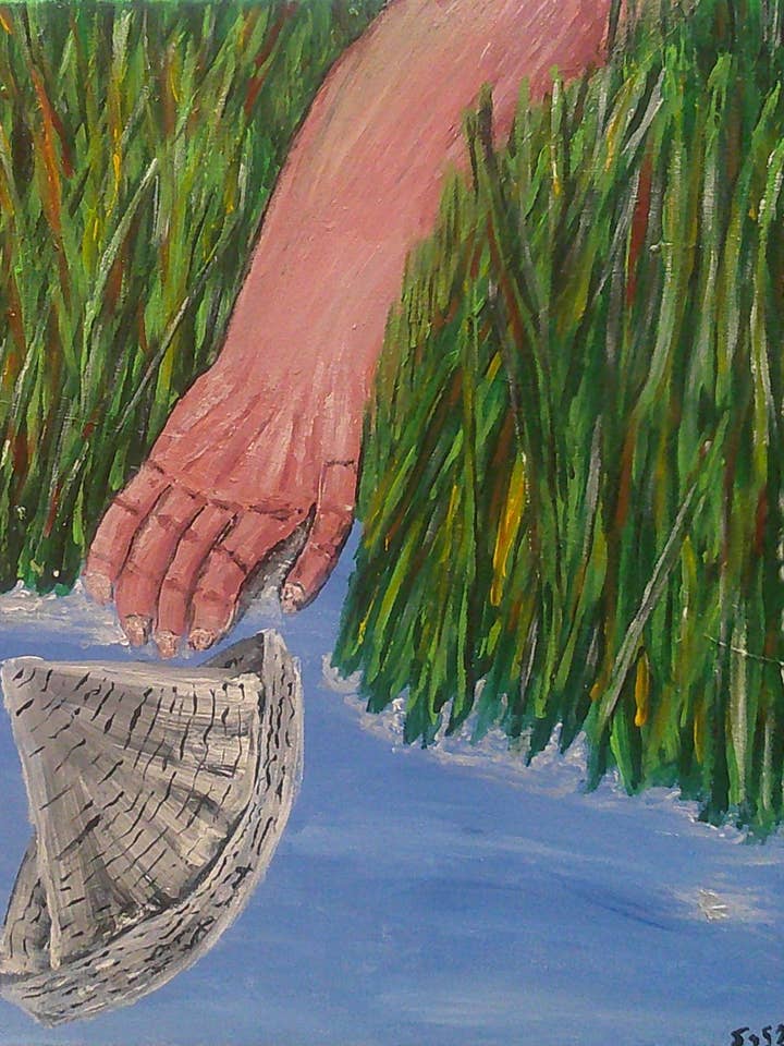 16x20 childhood boat launch acrylic print for wholesale by Acrylics by Sammi